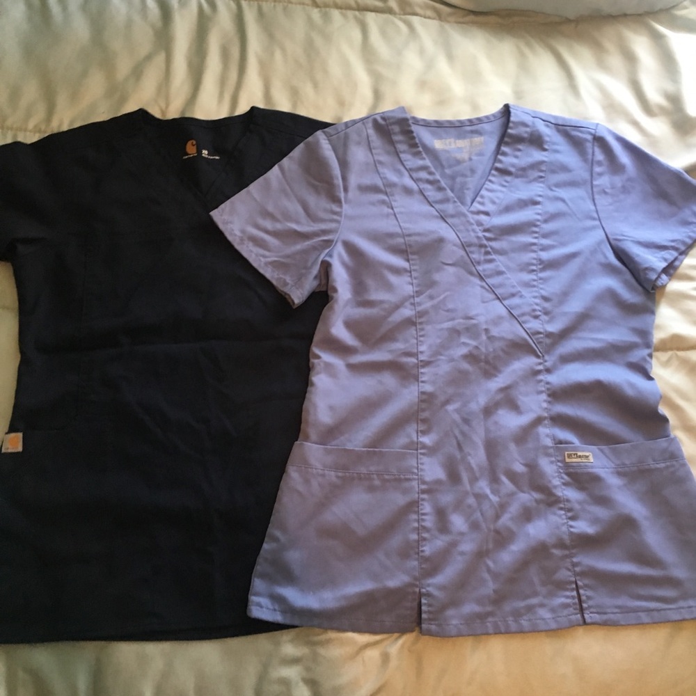 Scrub top bundle carhartt and greys anatomy sm